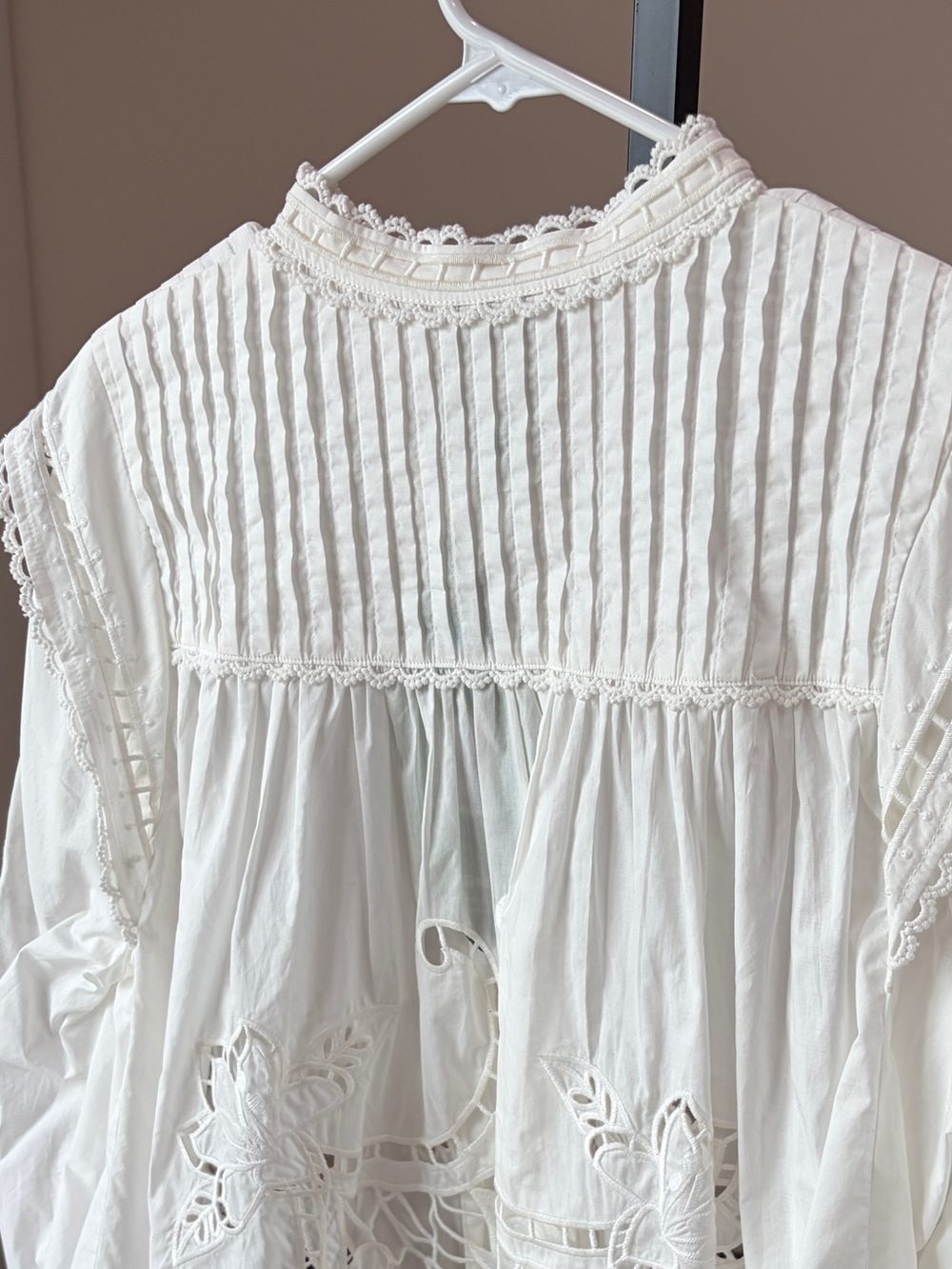 Farm Rio Off White Richelieu Blouse - Picture 7 of 8